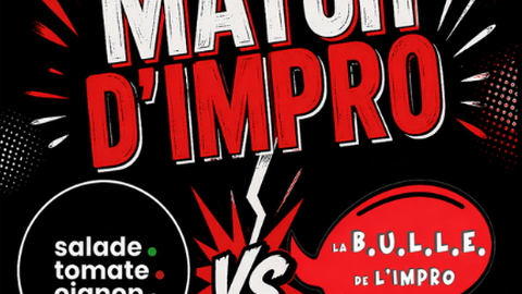 Match d'impro théâtrale : La B.U.L.L.E de l'impro VS les STO (Salade, Tomate, Oignons)